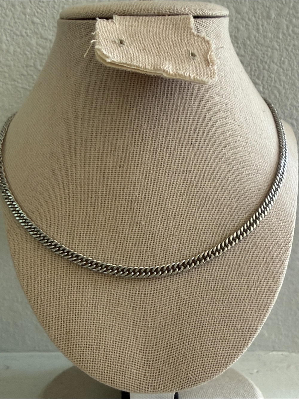 NWT Silver Stainless Steel Curb Chain Necklace